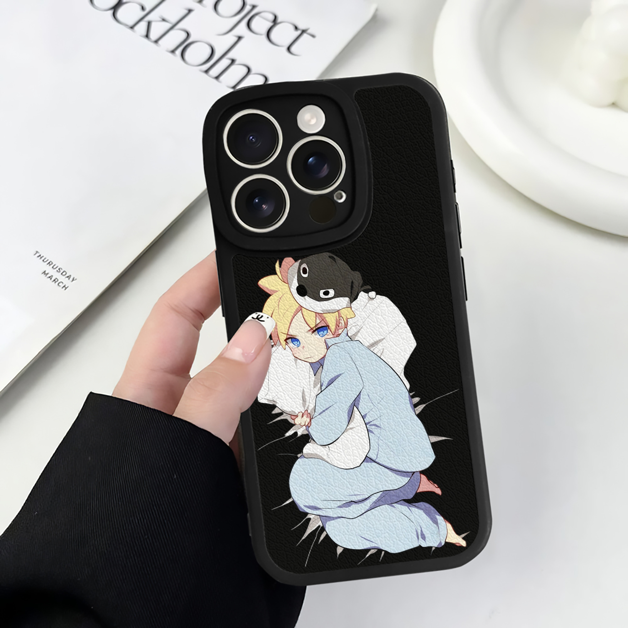 （画像用） NARUTO -ナルト- うずまき ナルト Uzumaki Naruto 【iPhone 16シリーズ対応】シリコンスマホケース（レザー調） 材質：シリコン